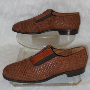 BOTTINO GENUINE WOVEN LEATHER TEXTURED SHOES SIZE 13